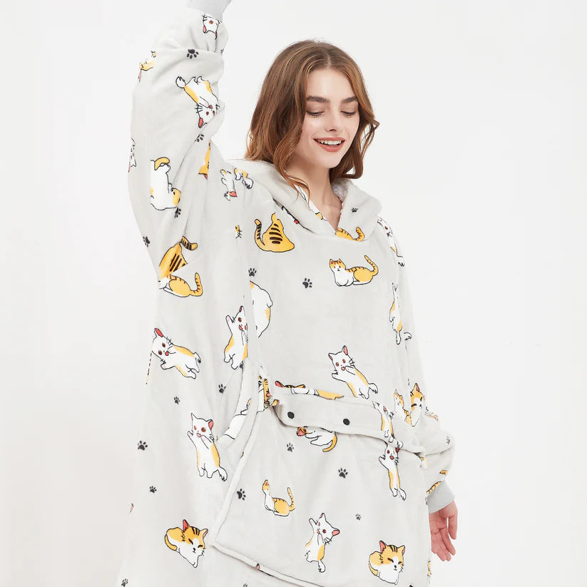 Heated Oversized Hoodie Blanket