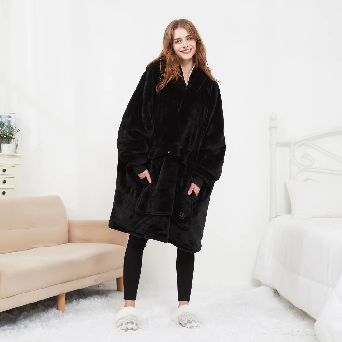 Heated Oversized Hoodie Blanket
