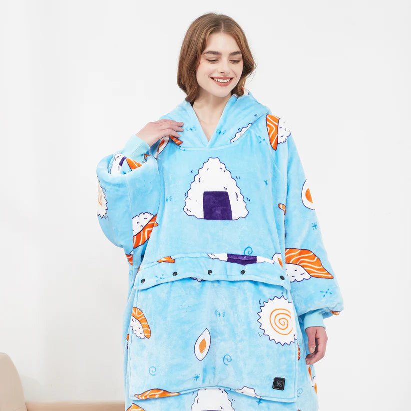 Heated Oversized Hoodie Blanket