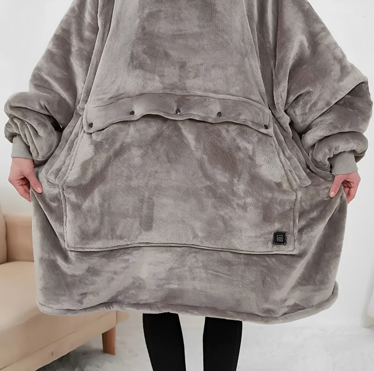 Heated Oversized Hoodie Blanket