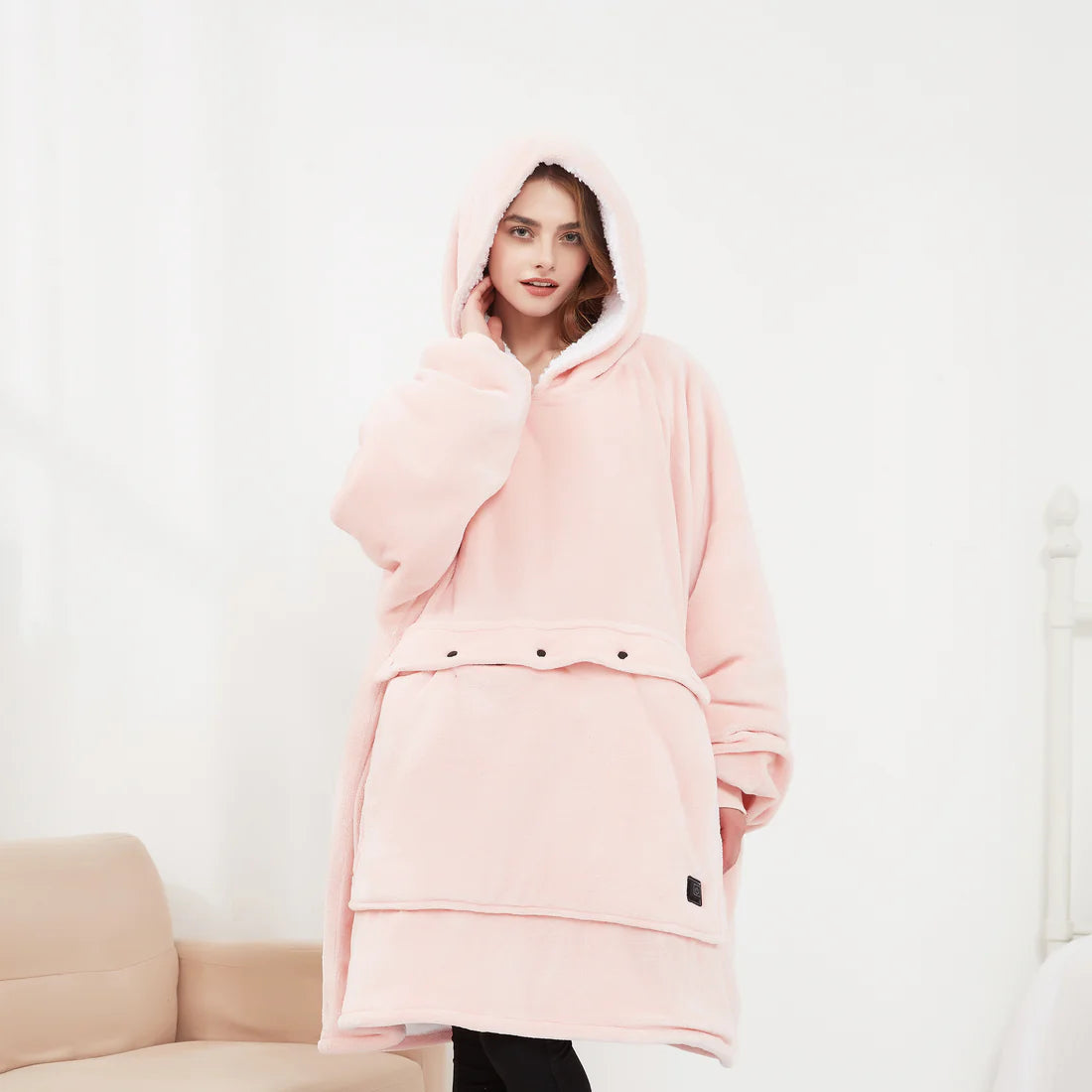 Heated Oversized Hoodie Blanket