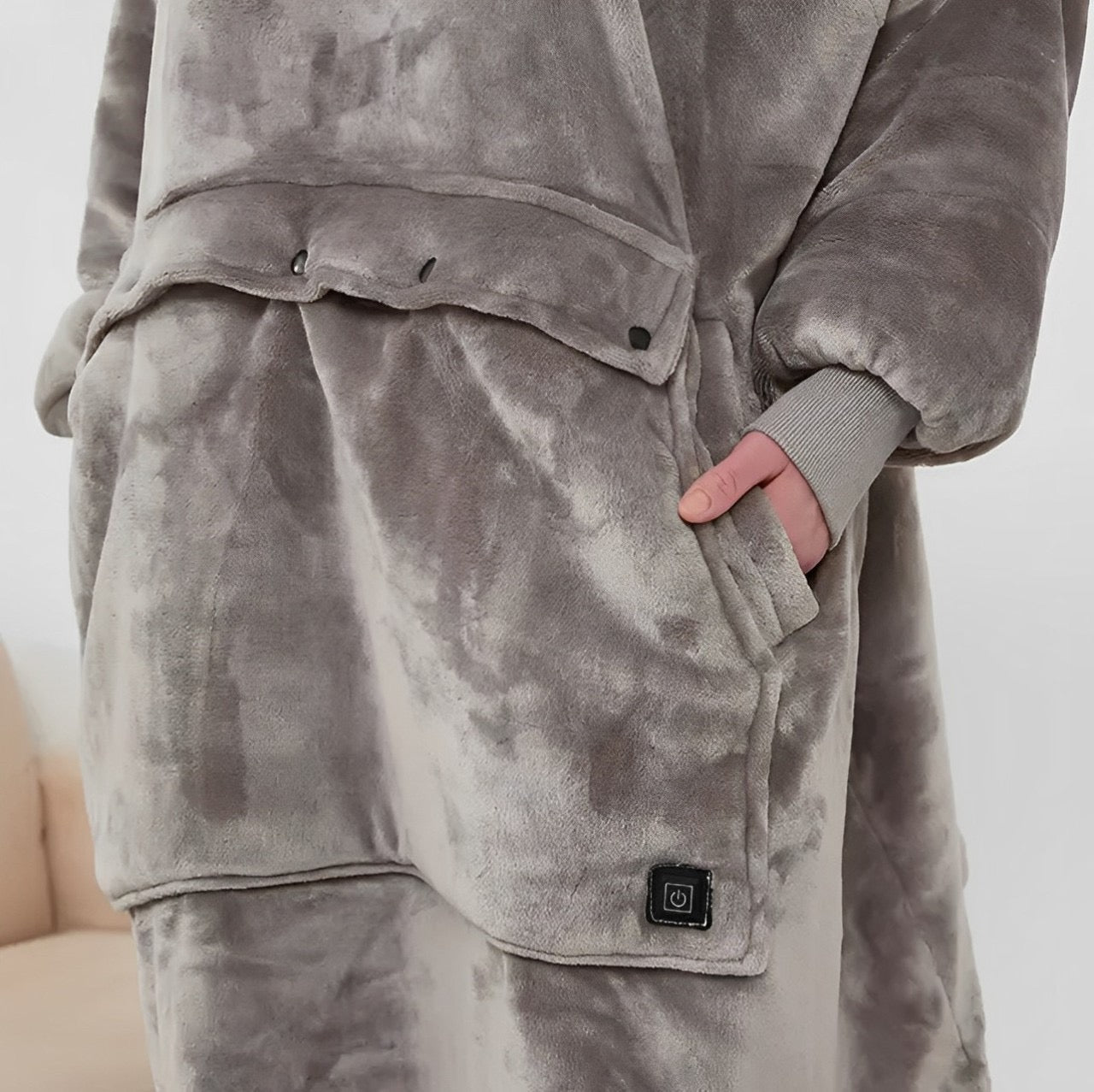Heated Oversized Hoodie Blanket